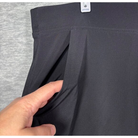 Athleta Womens Pants Sz 24 Black Relaxed Fit Workout Activewear - Picture 2 of 5